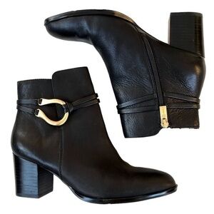 Euc Isola Leather Ankle Boots